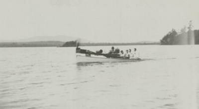 Boat on lake